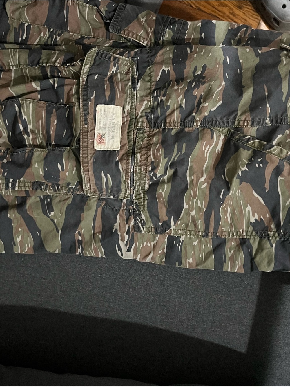 Ralph Lauren Denim supply camo cargo shorts double sided 33